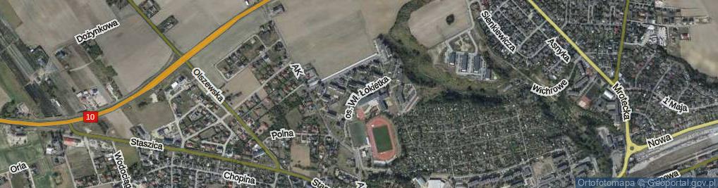 Zdjęcie satelitarne Osiedle Króla Władysława Łokietka os.